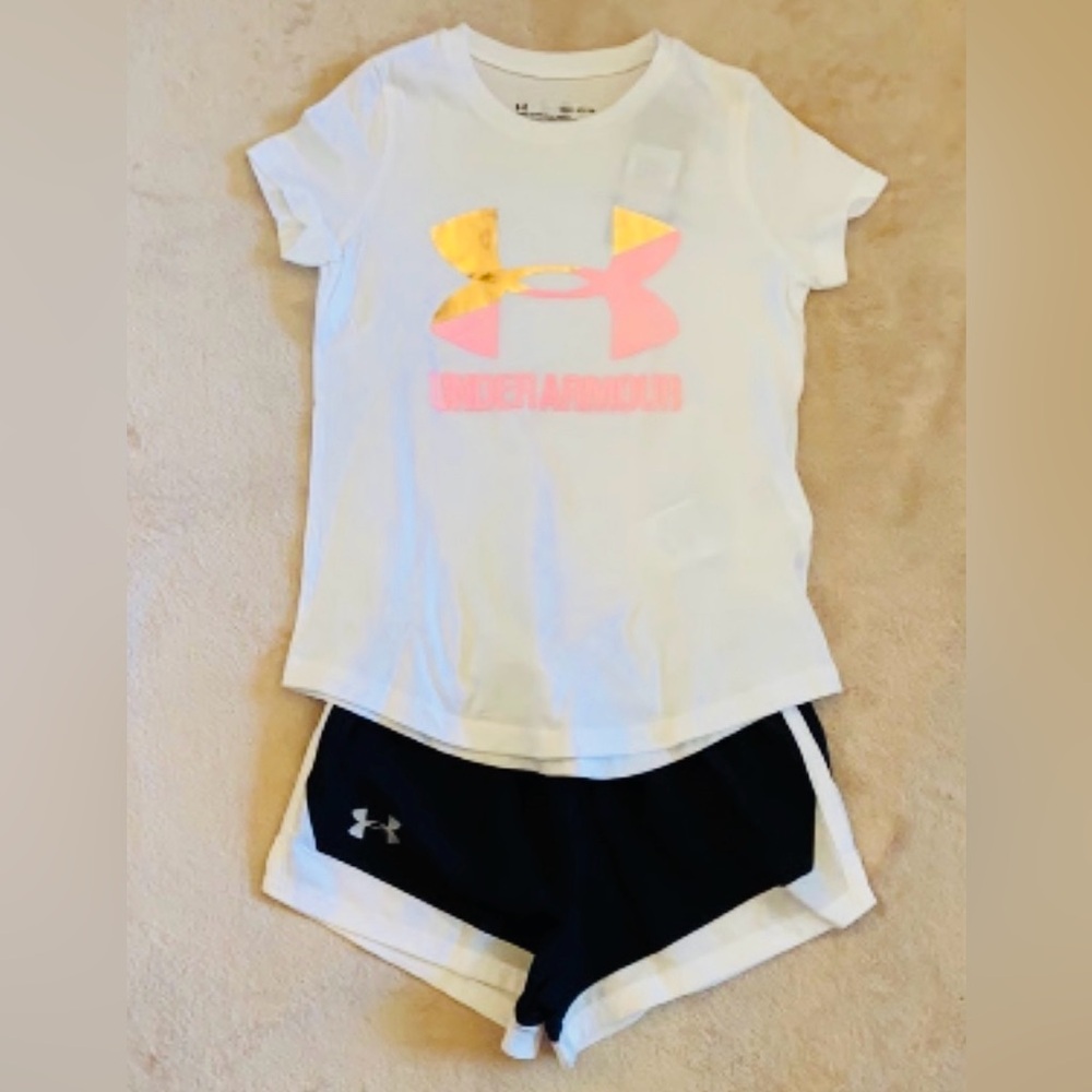 Under Armour Black, Pink & White Athletic Outfit